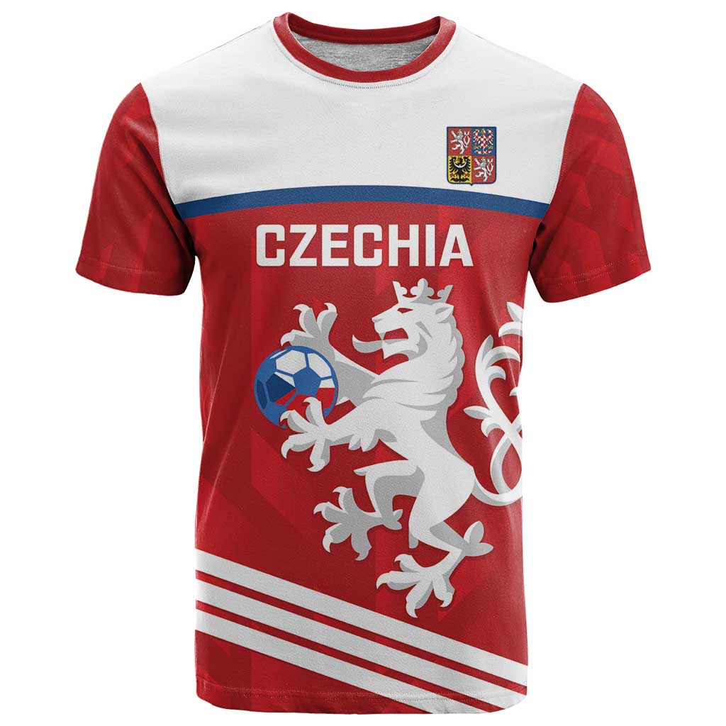 Custom Czech Republic Football T-Shirt Go Czechia - Sporty Style Graphic Tee