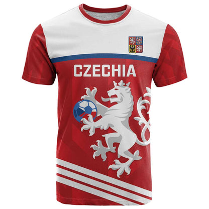 Custom Czech Republic Football T-Shirt Go Czechia - Sporty Style Graphic Tee