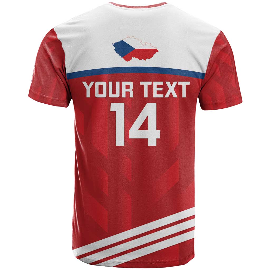 Custom Czech Republic Football T-Shirt Go Czechia - Sporty Style Graphic Tee