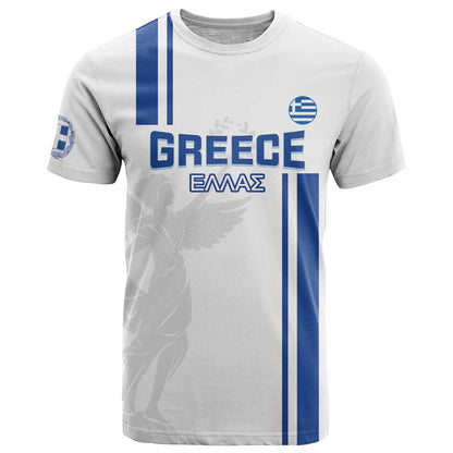 Custom Greece Football T-Shirt Go Ethniki - Sporty Style Graphic Tee