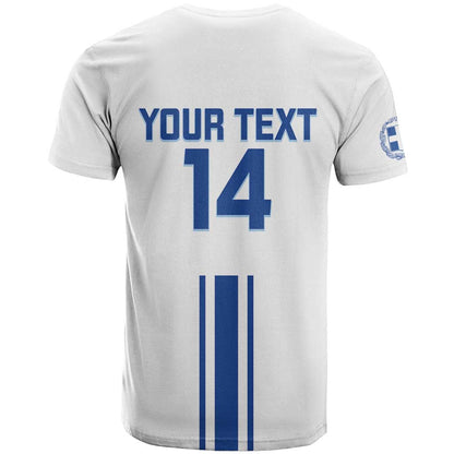 Custom Greece Football T-Shirt Go Ethniki - Sporty Style Graphic Tee
