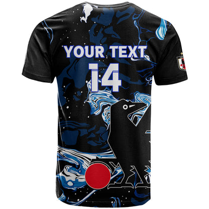 Custom Japan Football T-Shirt 2024 Nadeshiko Go Champions Graphic Tee