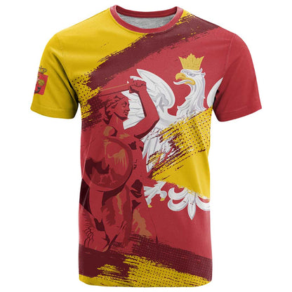 Mermaid of Warsaw Poland T-Shirt Polish Capital City Grunge Style Graphic Tee