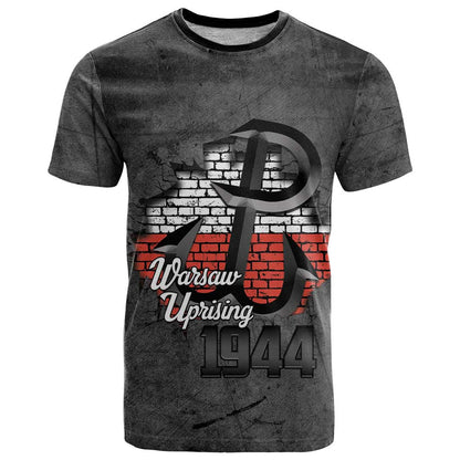 Warsaw Uprising 1944 Poland T-Shirt Polish Anchor Kotwica Graphic Tee