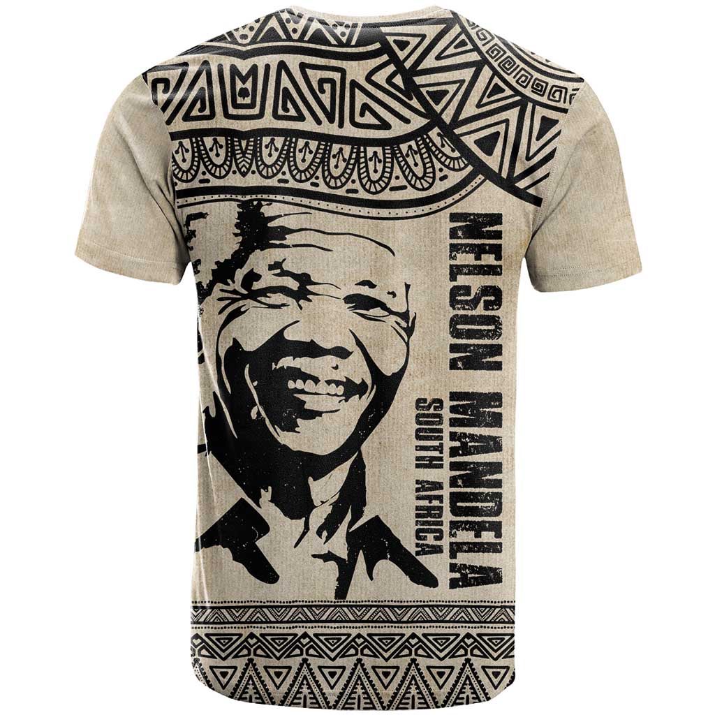 South Africa Nelson Mandela - Father Of Nation T-Shirt Vintage African Pattern Graphic Tee