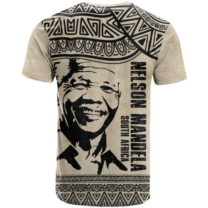 South Africa Nelson Mandela - Father Of Nation T-Shirt Vintage African Pattern Graphic Tee