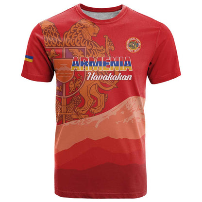 Custom Armenia Football T-Shirt Come On Havakakan Graphic Tee