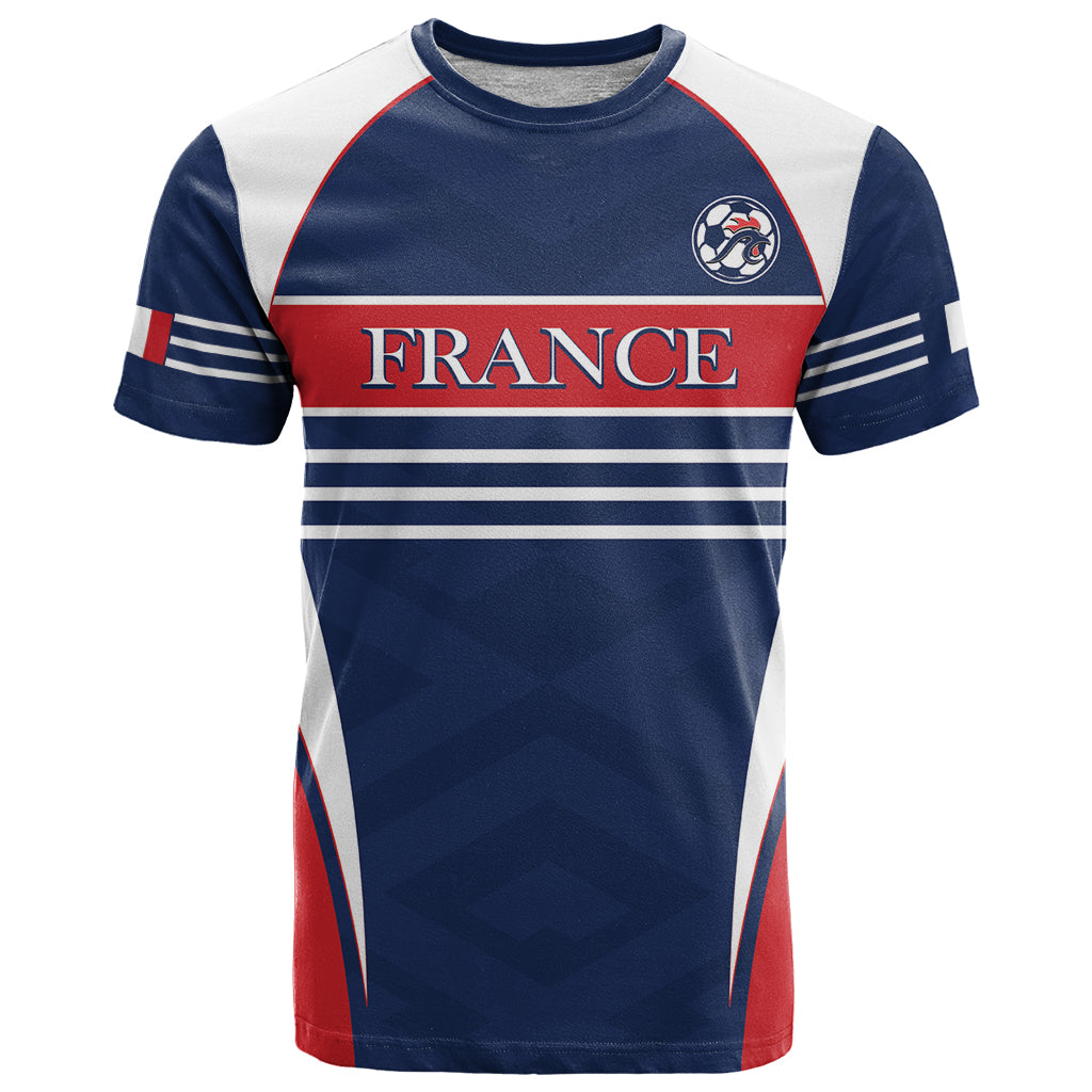 Custom France Football T-Shirt Summer 2024 Les Bleues Graphic Tee