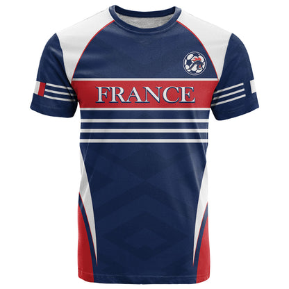 Custom France Football T-Shirt Summer 2024 Les Bleues Graphic Tee