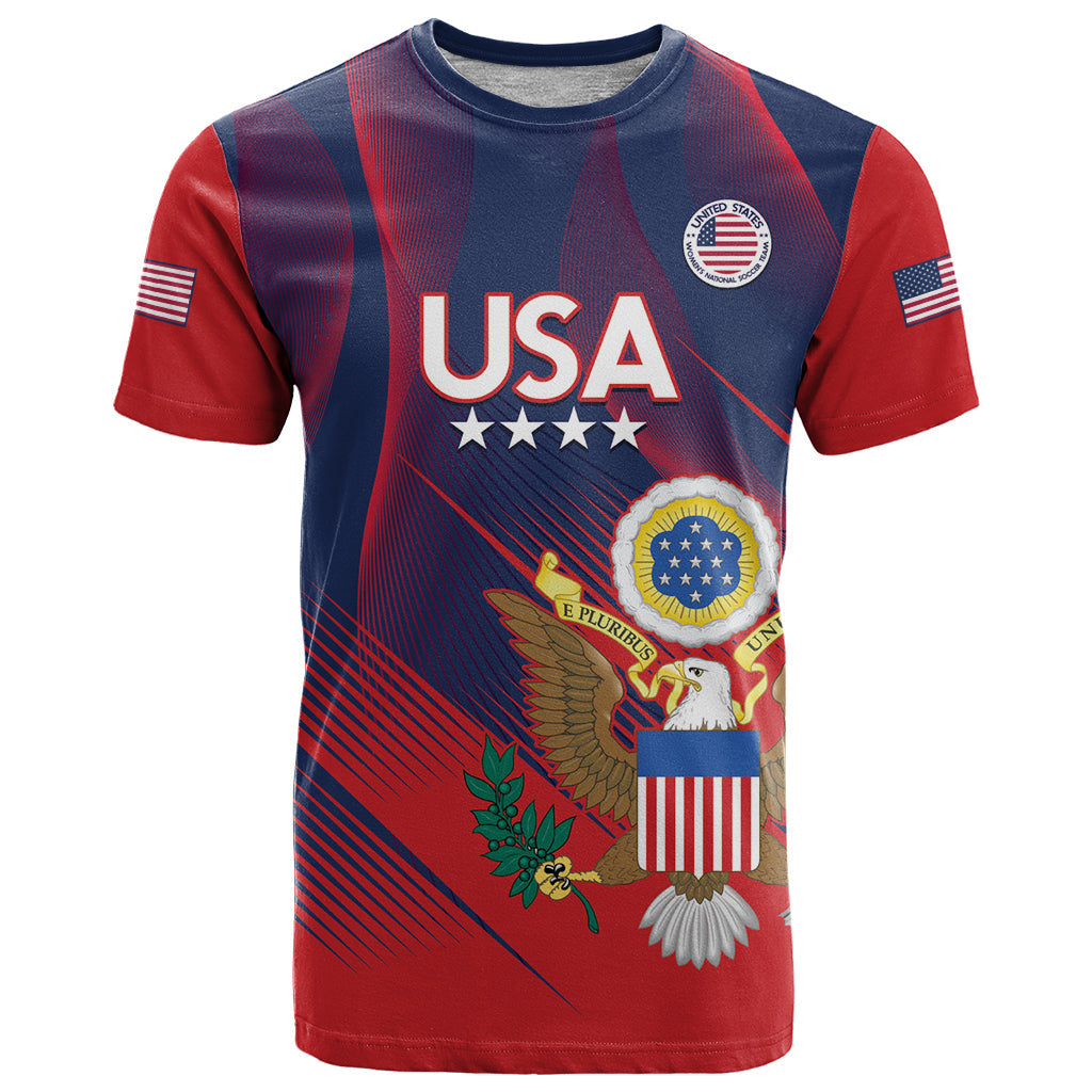 Custom United States Soccer T-Shirt Summer 2024 Go USA Graphic Tee