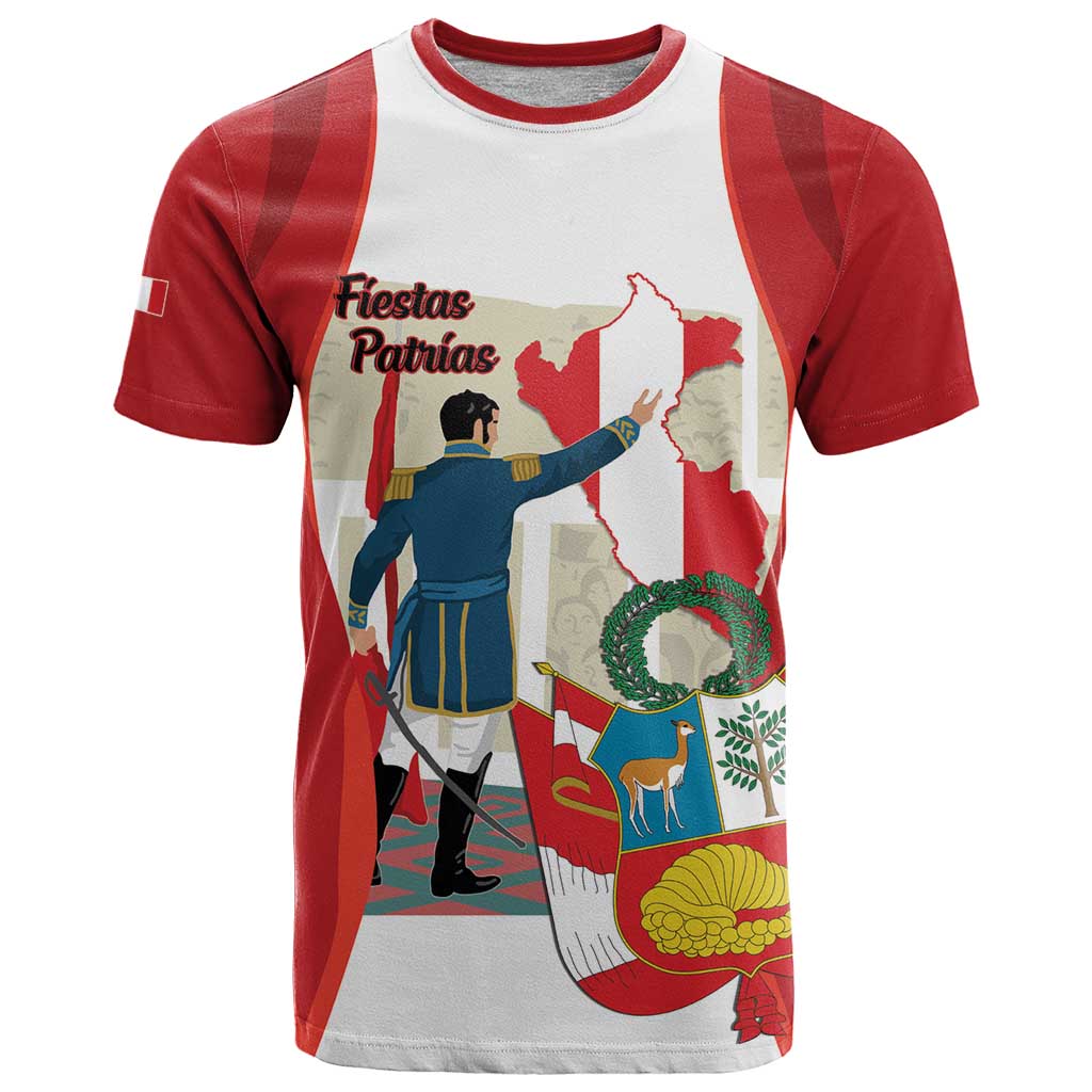 Peru Independence Day T-Shirt Jose de San Martin Fiestas Patrias Graphic Tee