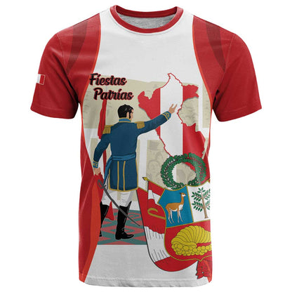 Peru Independence Day T-Shirt Jose de San Martin Fiestas Patrias Graphic Tee