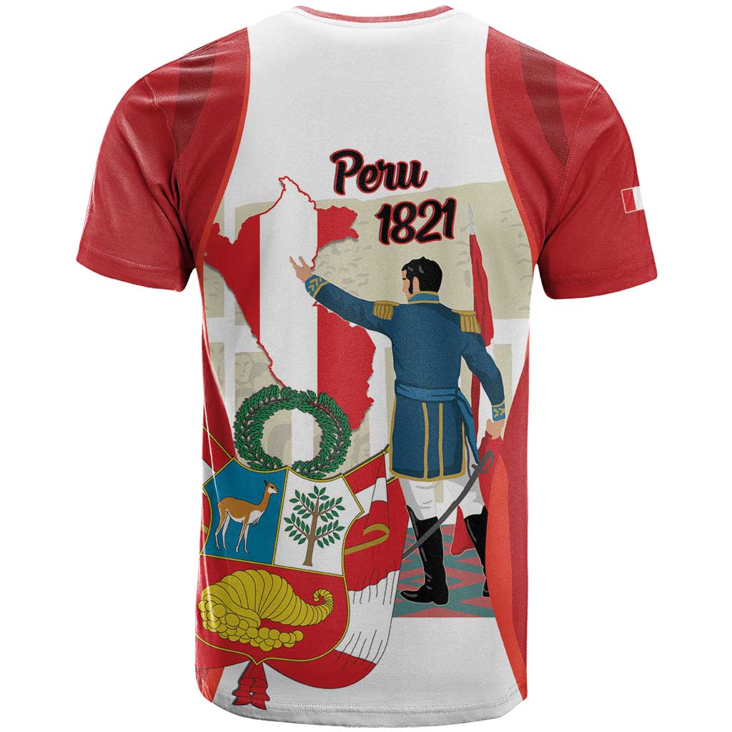 Peru Independence Day T-Shirt Jose de San Martin Fiestas Patrias Graphic Tee