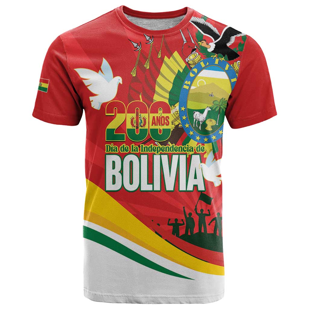 Bolivia Independence Day T-Shirt 200 Anos Dia de la Independencia Graphic Tee
