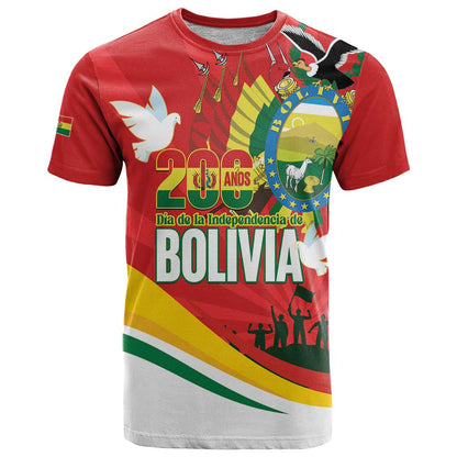 Bolivia Independence Day T-Shirt 200 Anos Dia de la Independencia Graphic Tee