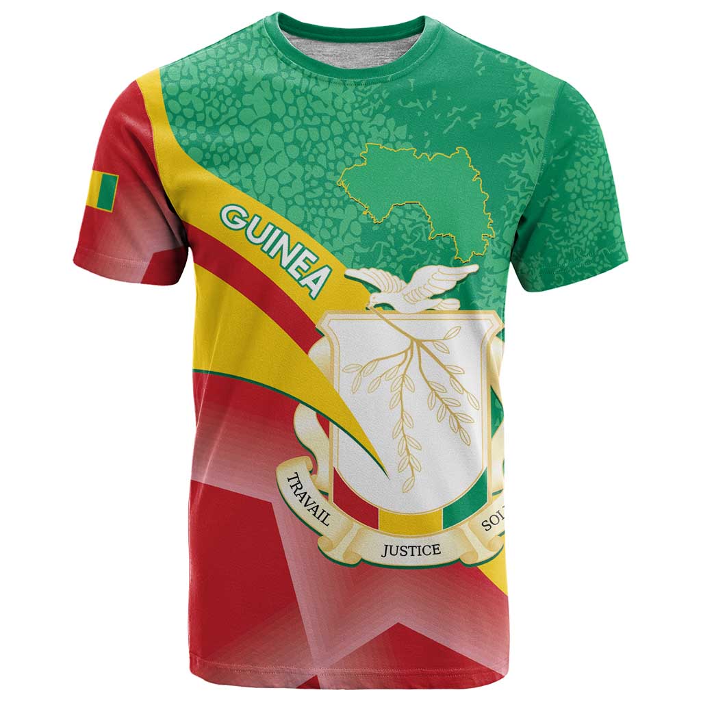 Personalised Guinea Independence Day T-Shirt Happy 2 October Guinee Coat Of Arms Graphic Tee