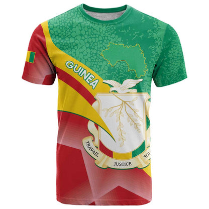 Personalised Guinea Independence Day T-Shirt Happy 2 October Guinee Coat Of Arms Graphic Tee