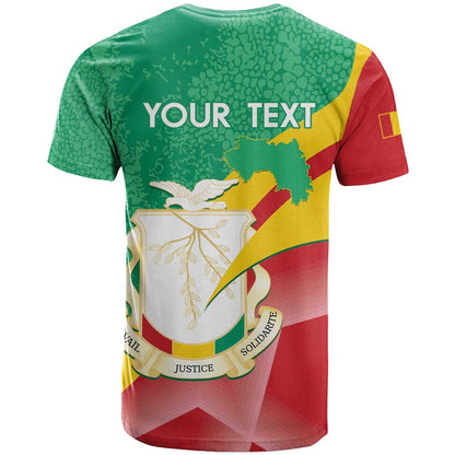 Personalised Guinea Independence Day T-Shirt Happy 2 October Guinee Coat Of Arms Graphic Tee
