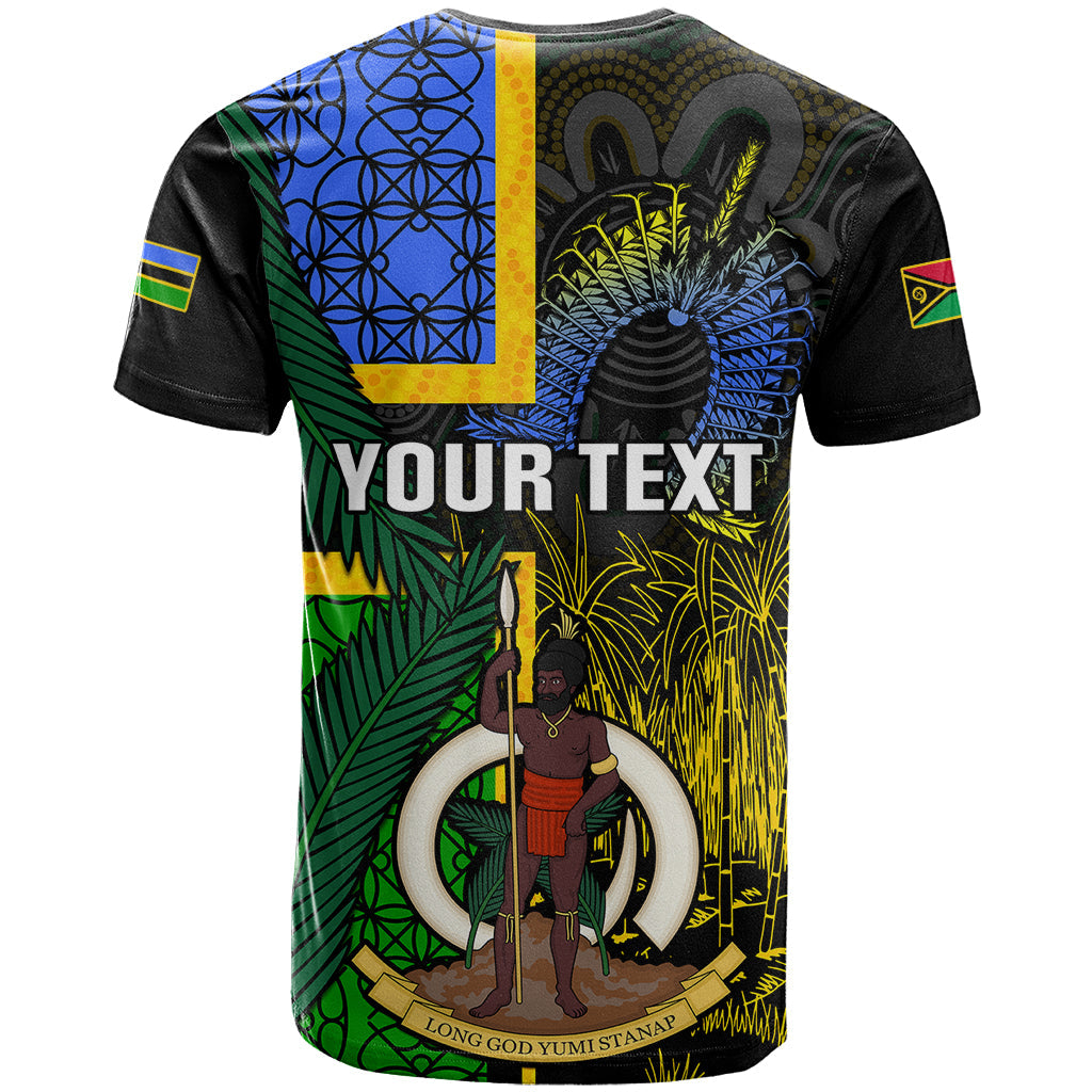 Personalised South Sea Islanders T-Shirt Kanakas With Vanuatu Coat Of Arms Graphic Tee