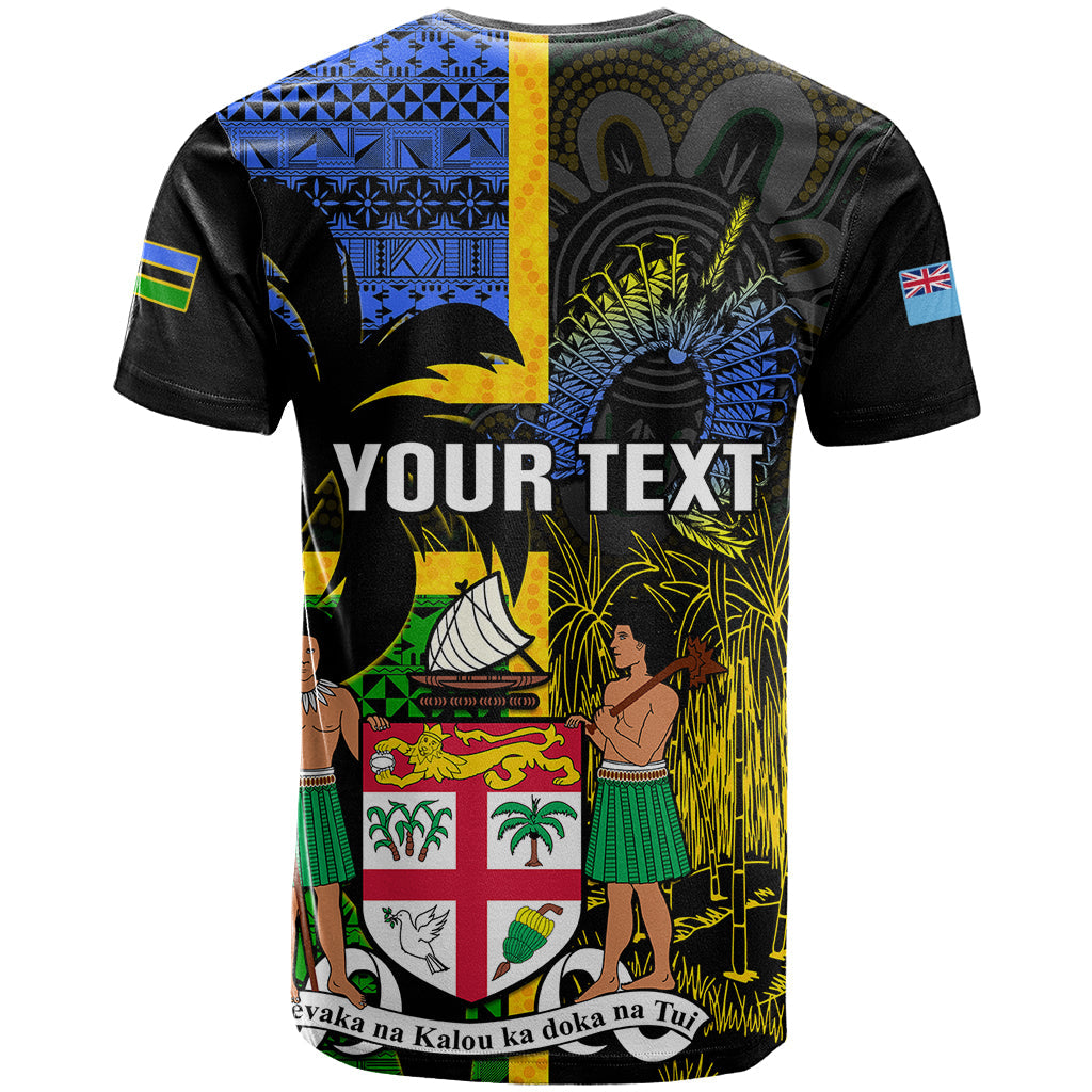 Personalised South Sea Islanders T-Shirt Kanakas With Fiji Coat Of Arms Graphic Tee
