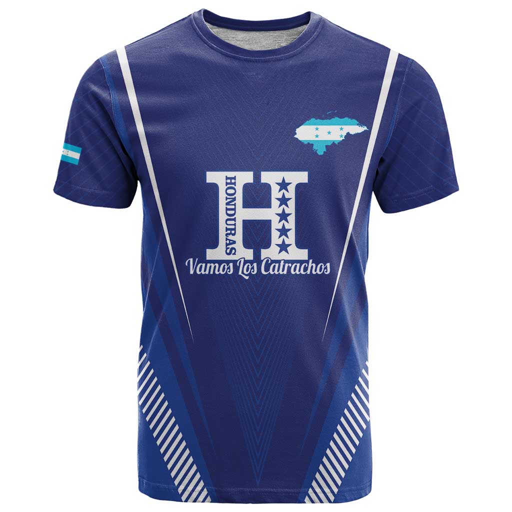 Honduras Football Custom T-Shirt Los Catrachos Map Sporty Style Graphic Tee