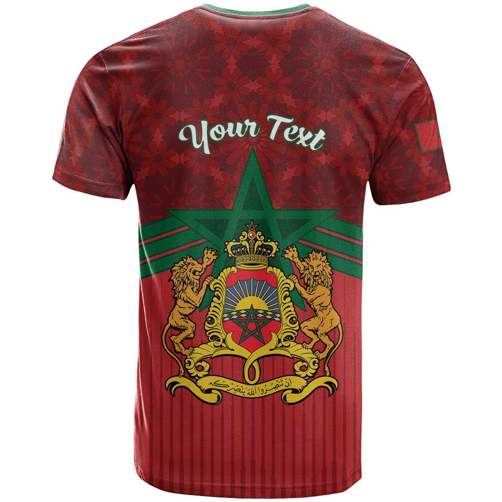 Personalized Morocco Independence Day T-Shirt 1956 Proud Islamic Pattern Graphic Tee