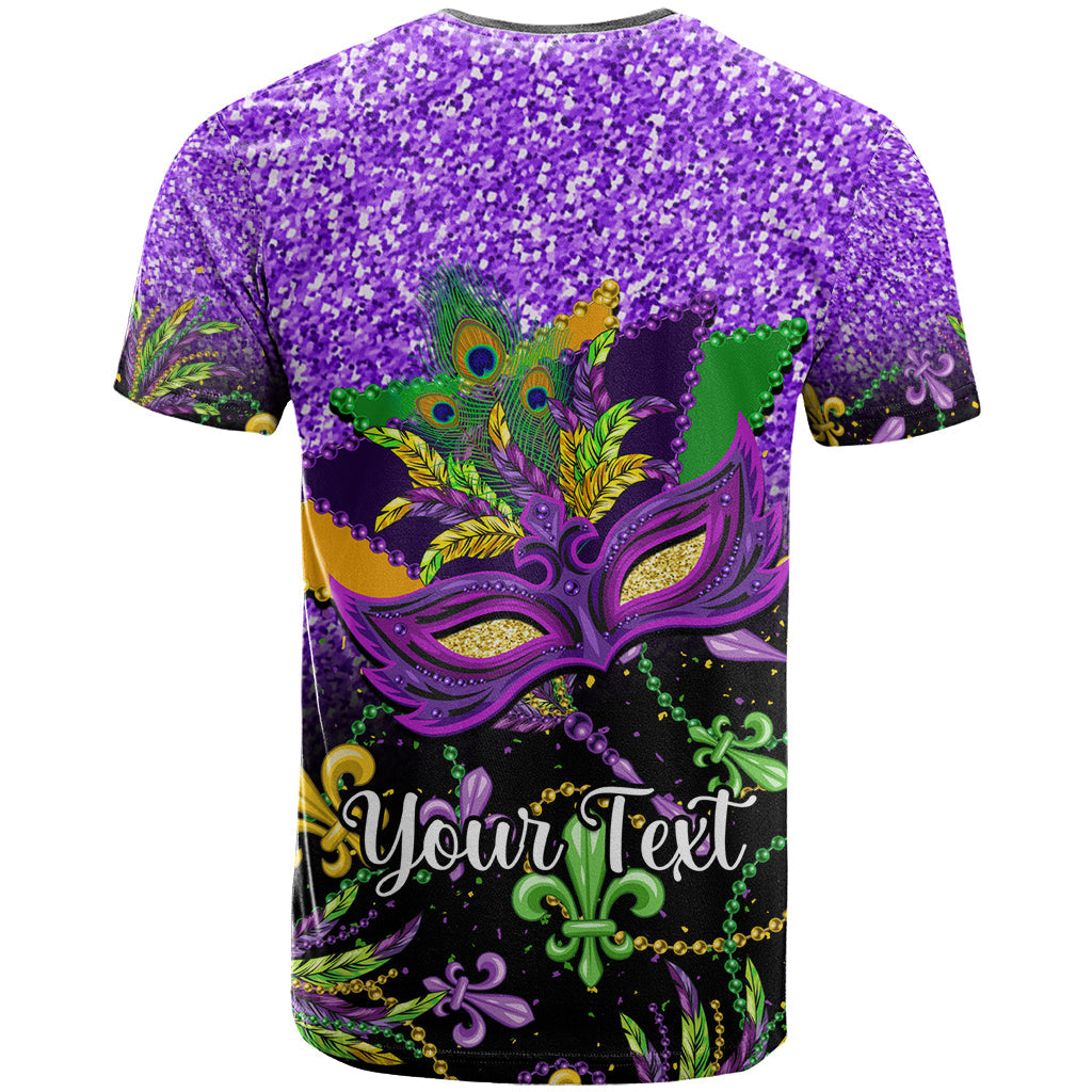 Personalised Mardi Gras T-Shirt Carnival Mask Happy Fat Tuesday Graphic Tee