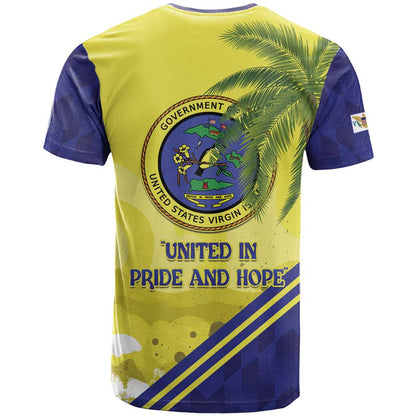 US Virgin Islands T-Shirt United in Pride and Hope Graphic Tee