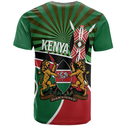 Athletics Kenya T-Shirt Maasai Shield Running Way Graphic Tee