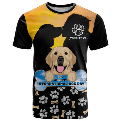 Custom International Dog Day T-Shirt Dogs Are The Magicians Of The Universe Graphic Tee