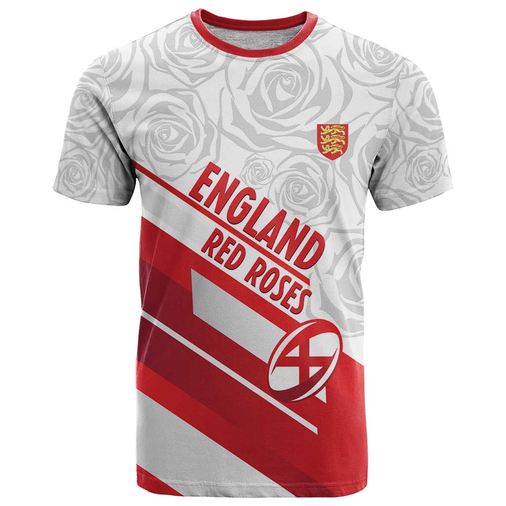 England Rugby Custom T-Shirt 2025 Come On Red Roses Graphic Tee