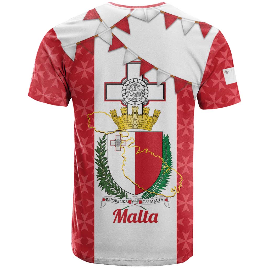 Malta Republic Day T-Shirt Jum ir-Repubblika Maltese Cross Graphic Tee