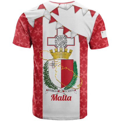 Malta Republic Day T-Shirt Jum ir-Repubblika Maltese Cross Graphic Tee