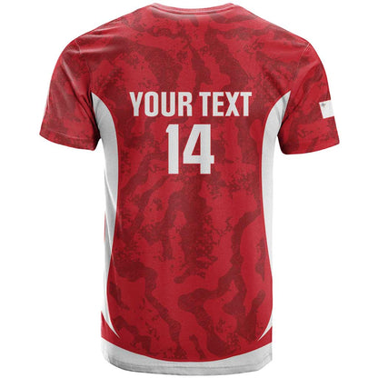 Malta Football Custom T-Shirt Come One Reds Graphic Tee