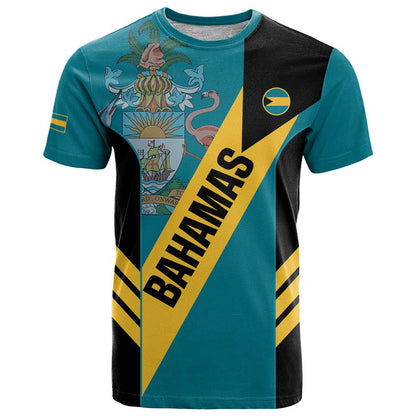 Custom Bahamas Football T-Shirt Go Bahamian Slayersz Graphic Tee