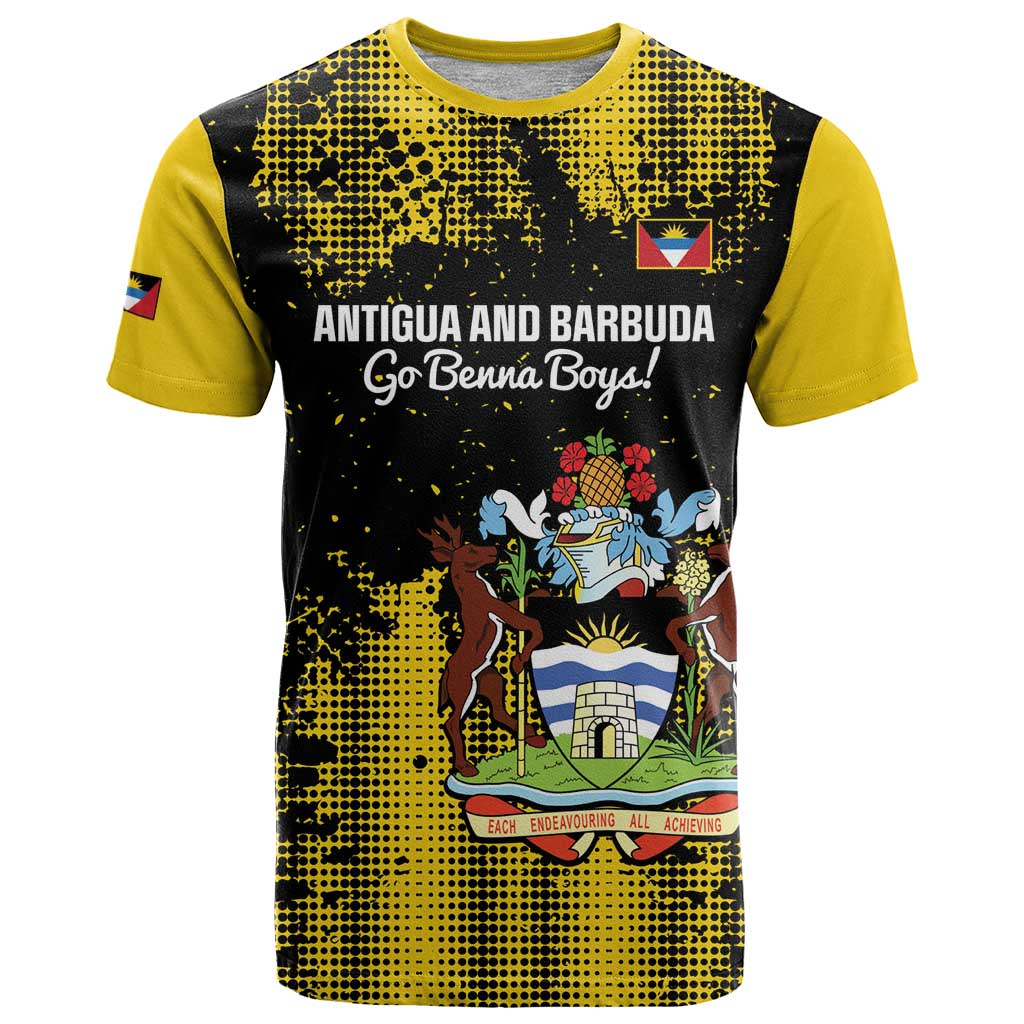 Custom Antigua and Barbuda Football T-Shirt Go Benna Boys Graphic Tee