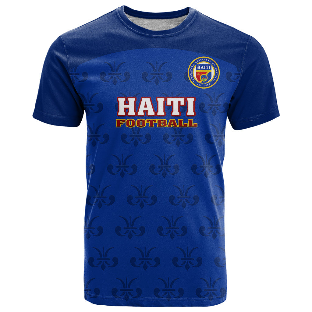 Haiti Football T-Shirt Les Grenadieres World Cup Blue Version Graphic Tee