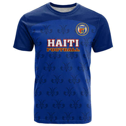 Haiti Football T-Shirt Les Grenadieres World Cup Blue Version Graphic Tee