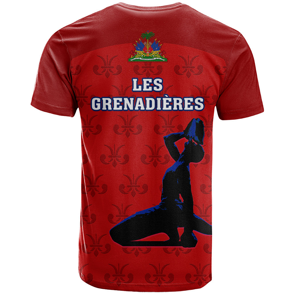 Haiti Football T-Shirt Les Grenadieres World Cup Red Version Graphic Tee