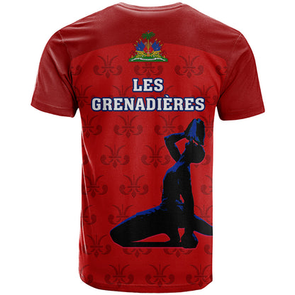 Haiti Football T-Shirt Les Grenadieres World Cup Red Version Graphic Tee
