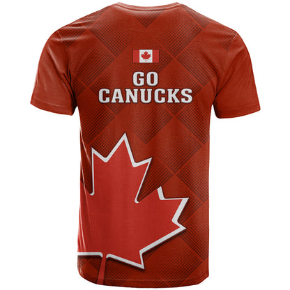 Canada Soccer T-Shirt Go Canucks Maple Leaf World Cup Graphic Tee
