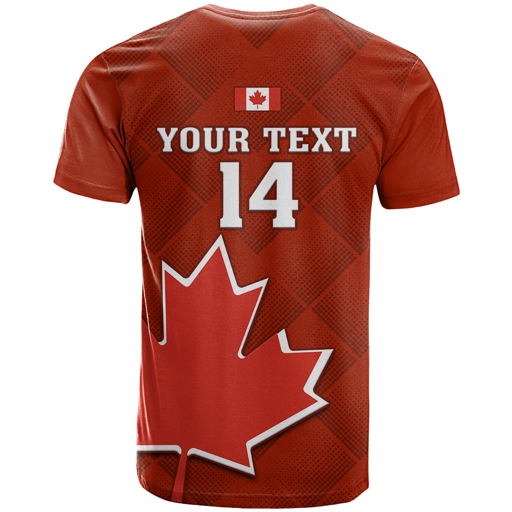 Custom Canada Soccer T-Shirt Go Canucks Maple Leaf World Cup Graphic Tee