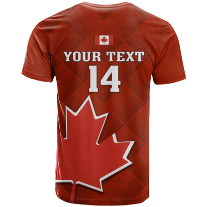 Custom Canada Soccer T-Shirt Go Canucks Maple Leaf World Cup Graphic Tee
