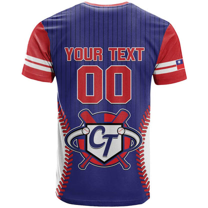 Custom Chinese Taipei T-Shirt Go Taiwanese - Baseball Style Graphic Tee