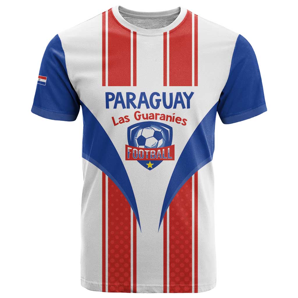 Custom Paraguay Football T-Shirt Come On Las Guaranies Graphic Tee