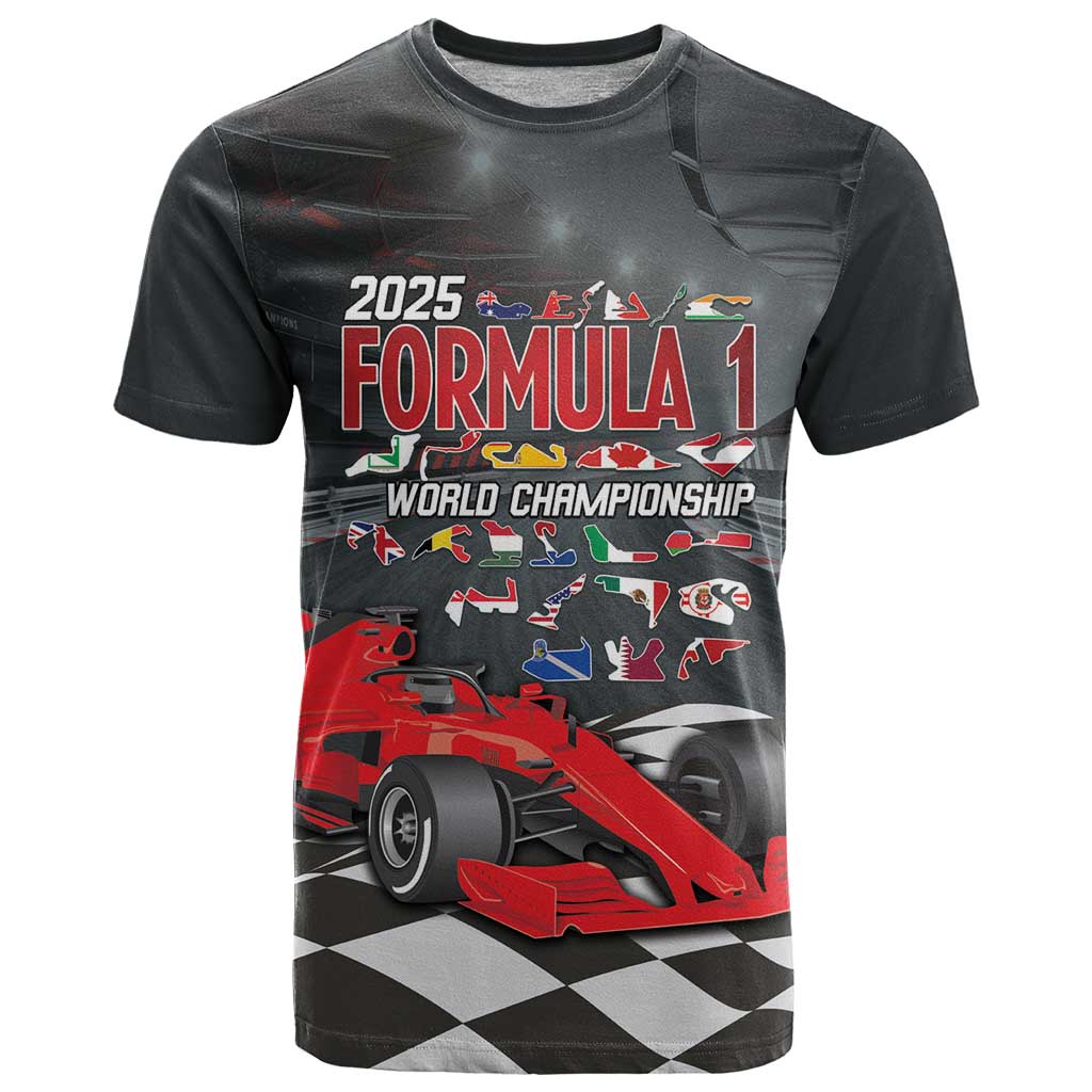 Racing Car 2025 T-Shirt GP Circuits Born To Speed Graphic Tee