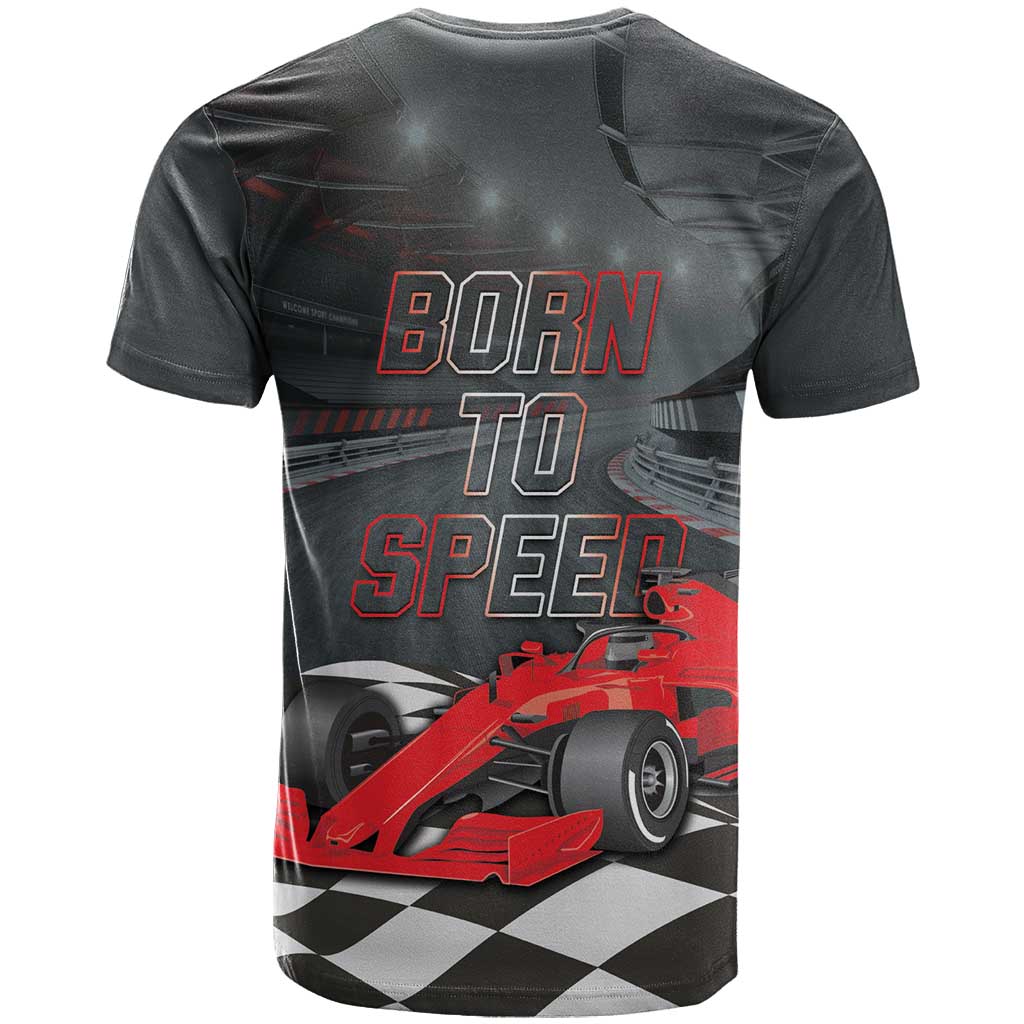 Racing Car 2025 T-Shirt GP Circuits Born To Speed Graphic Tee