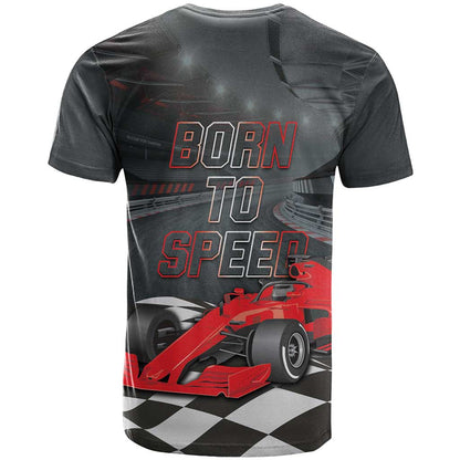 Racing Car 2025 T-Shirt GP Circuits Born To Speed Graphic Tee