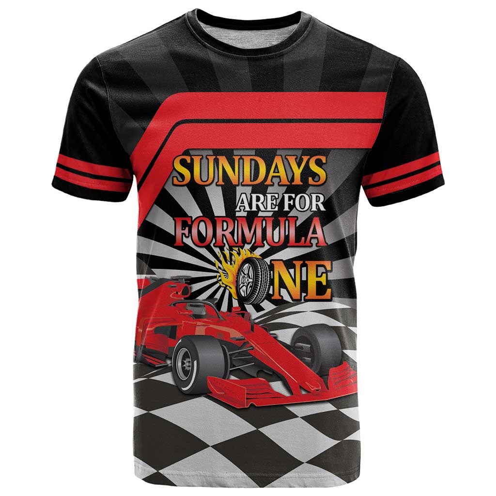 Sundays Are For Formula Racing T-Shirt Graphic Tee