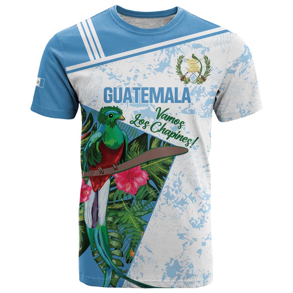 Custom Guatemala Football T-Shirt Vamos Los Chapines! Graphic Tee